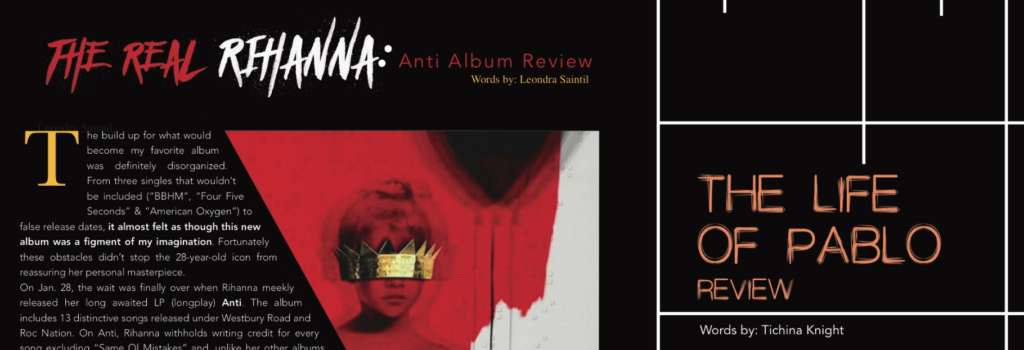 ANTI & The Life of Pablo Music Reviews