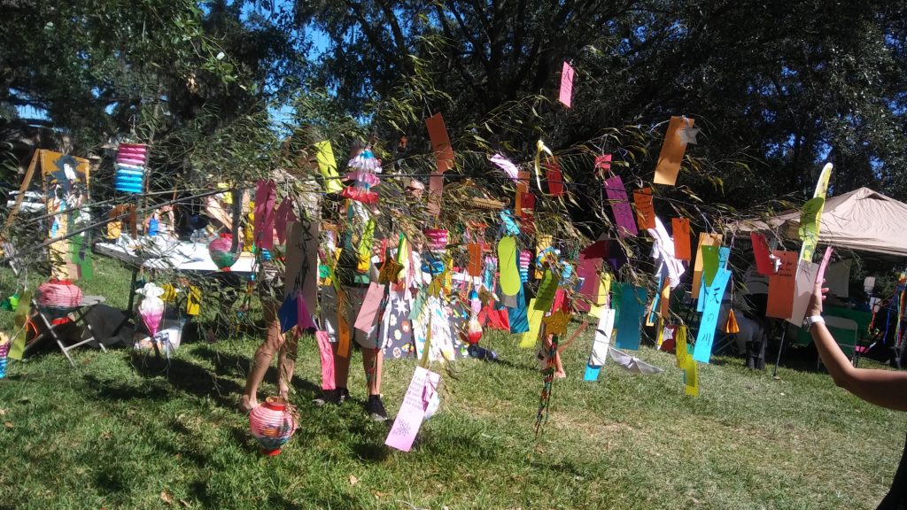 Tallahassee Residents Hang Wishes on the Bamboo Tree