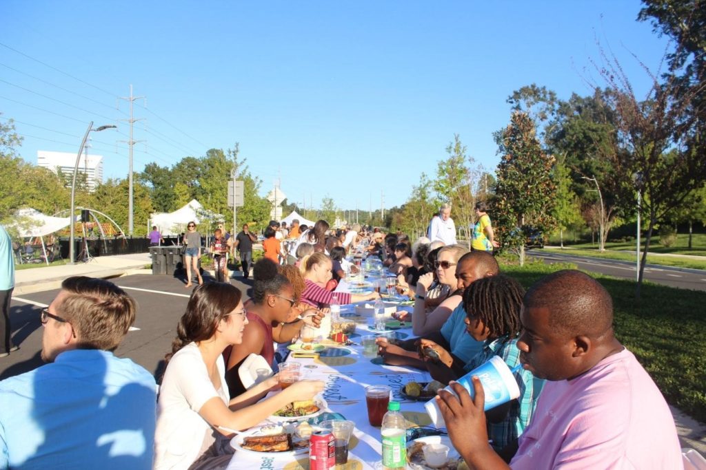 Communities throughout Leon County come together at the Longest Table