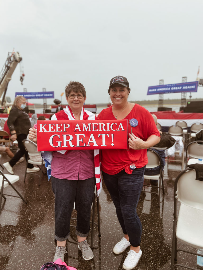 Local MAGA Supporters Rally for Trump Pence Re-Election