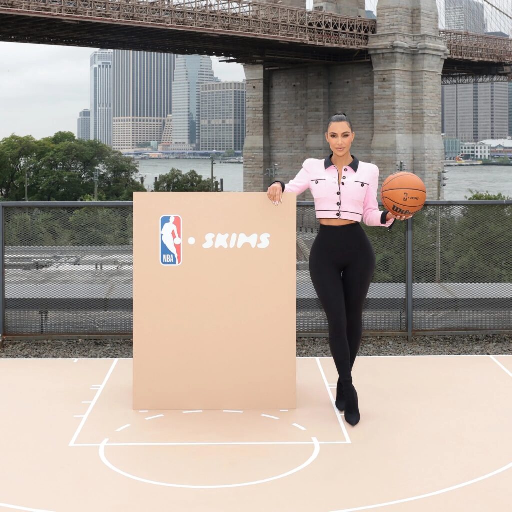 Kim K’s SKIMS Partners with NBA, WNBA