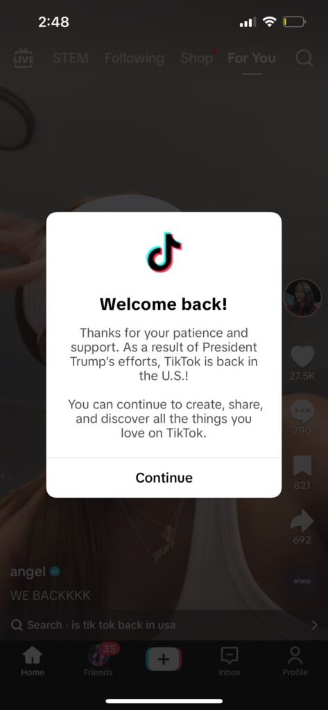 Trump Delays Ban, Allowing TikTok to Temporarily Restore in the U.S.