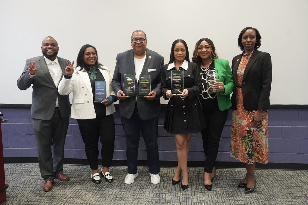 From left to right: Terrence Ward, Cheryl “Capp” Hayden, Keith Miles, Meaghan Taylor, Carmen Cummings-Martin, and Mira Lowe. (Photo use with permission from Jonathan R.M. Charles)